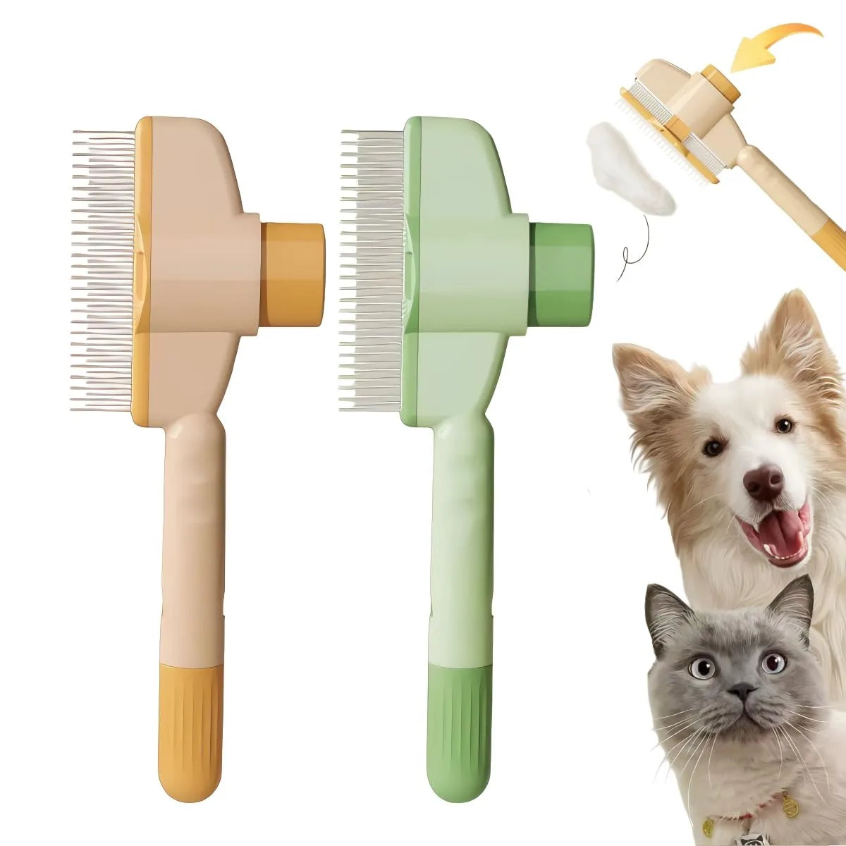 2-In-1 Double Sided Dematting Comb for Dogs Cats…