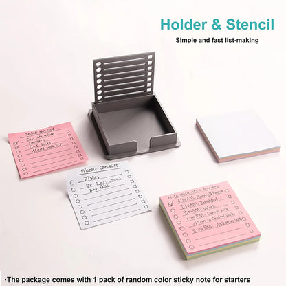 Sticky Note Holder with Template