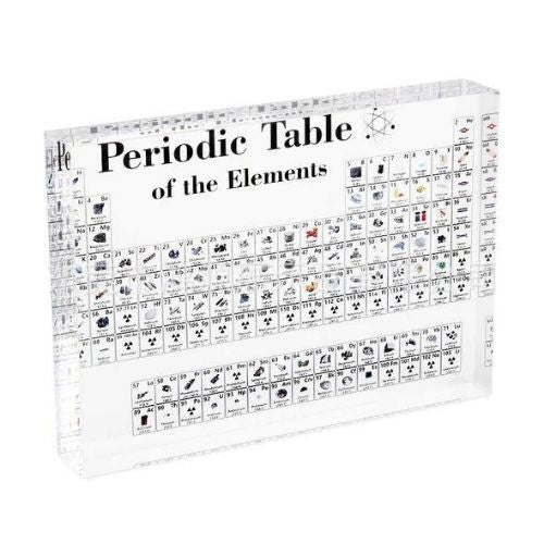 Acrylic Periodic Table Display – Educational Chemistry Desk Decor